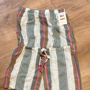 BECCA Multicolor Striped Swim Coverup